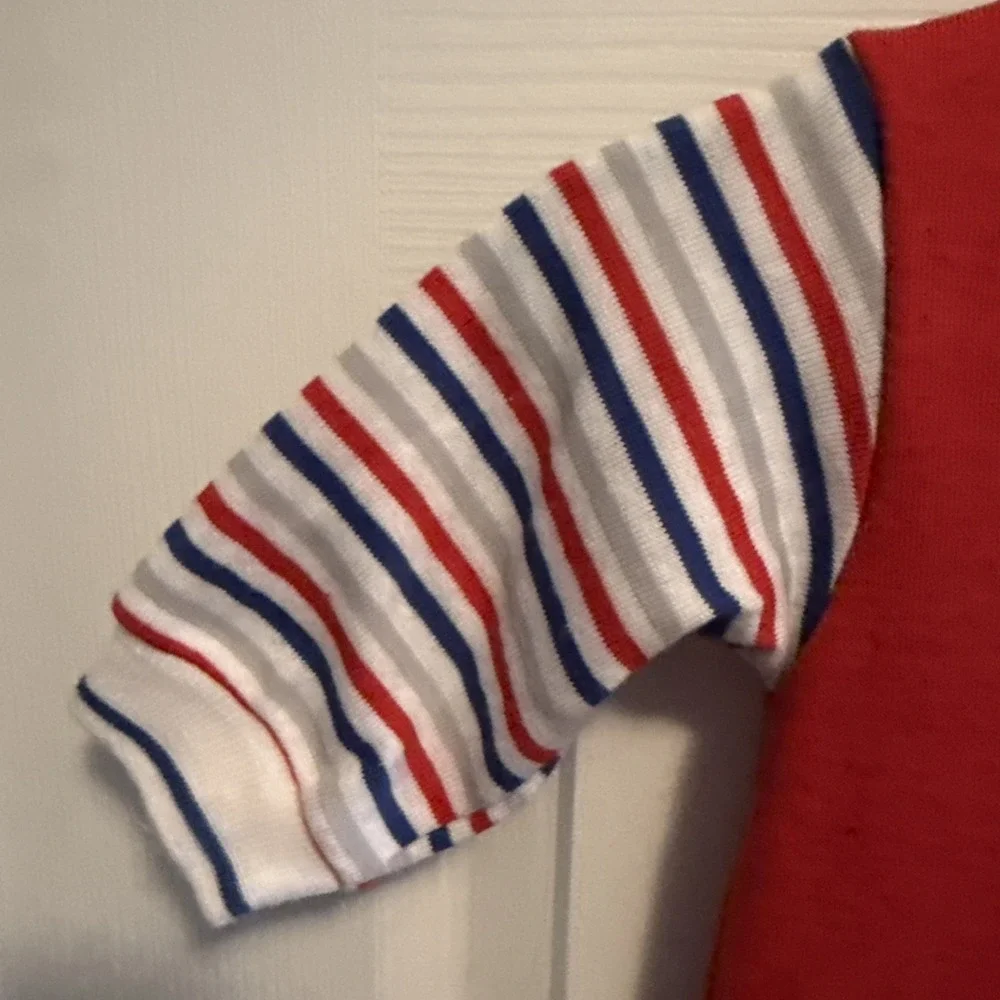 Vtg Healthtex Baby Boy One Piece Romper Football 6 Months EUC Made in USA